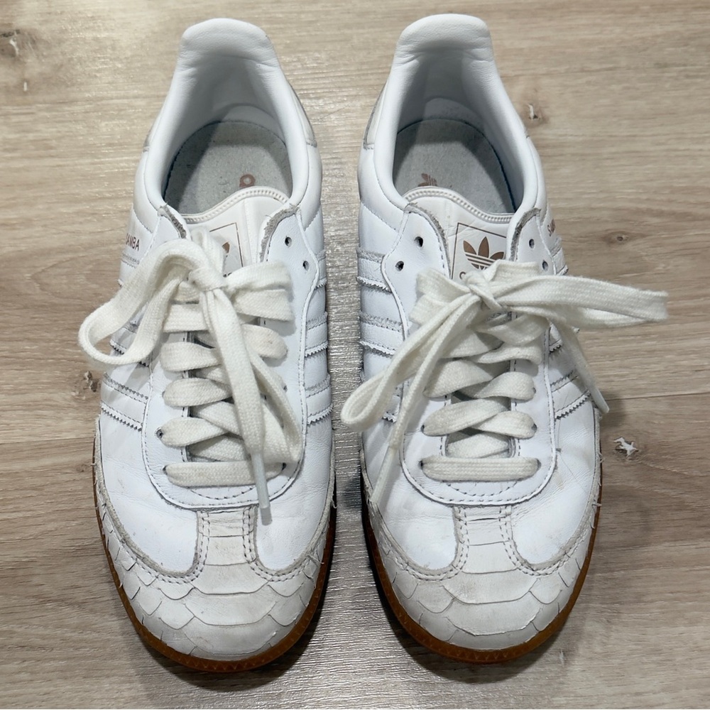 Adidas sambas White and Brown Sneakers